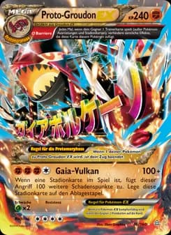 Proto-Groudon EX card in German