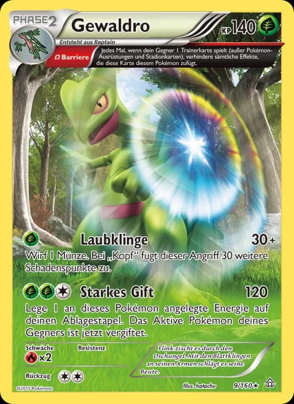Gewaldro card in German