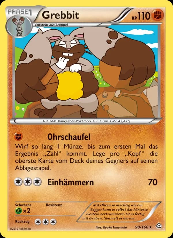 Grebbit card in German