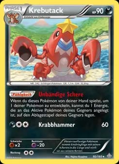 Krebutack card in German