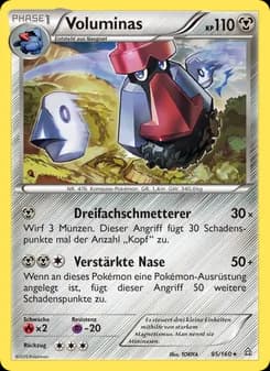Voluminas card in German