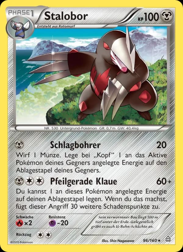 Stalobor card in German