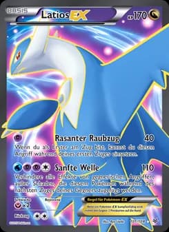 Latios EX card in German