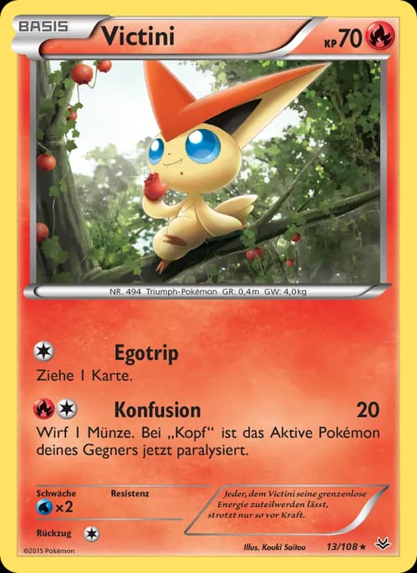 Victini card in German