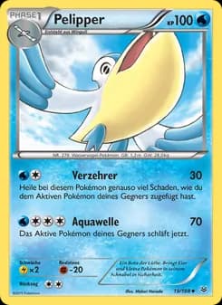 Pelipper card in German