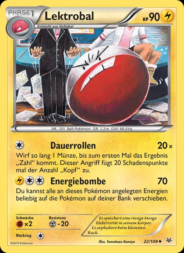 Lektrobal card in German
