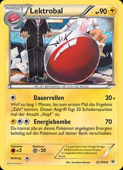 Lektrobal card in German