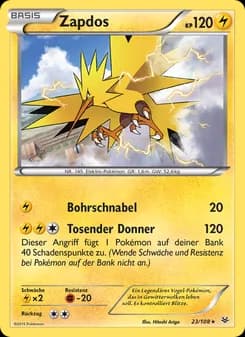 Zapdos card in German