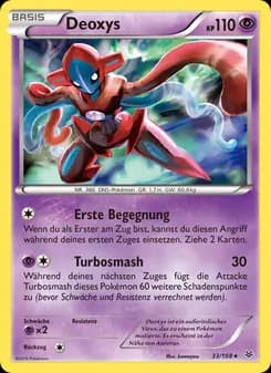 Deoxys card in German