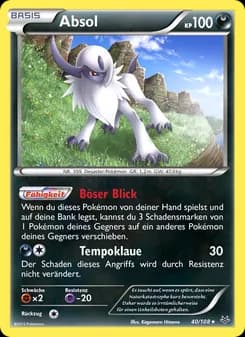 Absol card in German
