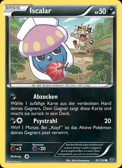 Iscalar card in German