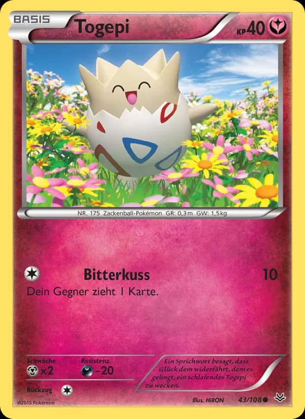 Togepi card in German