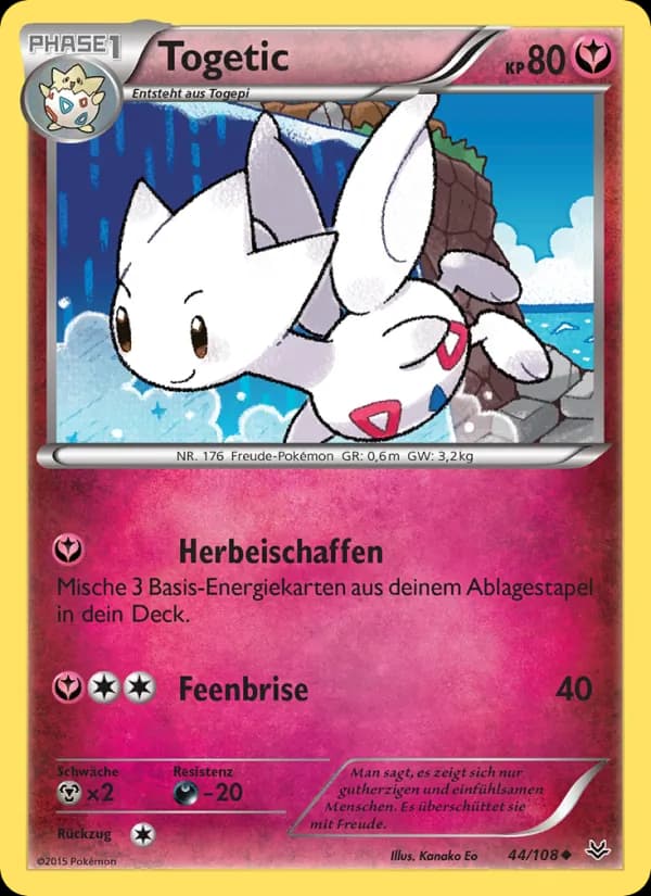 Togetic card in German