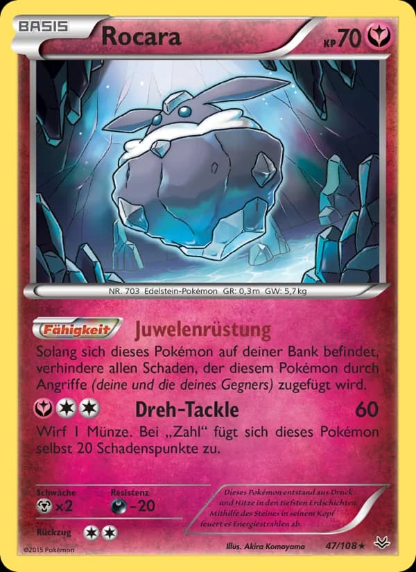 Rocara card in German
