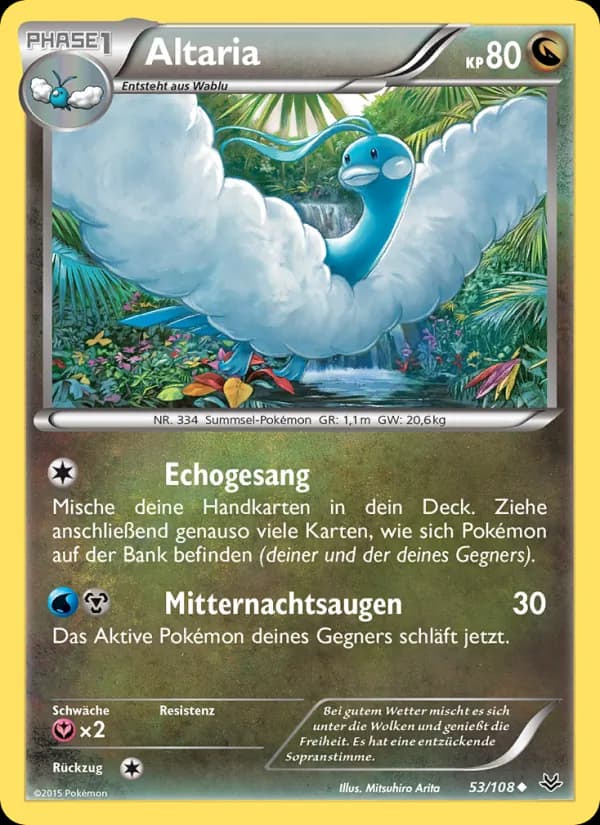 Altaria card in German