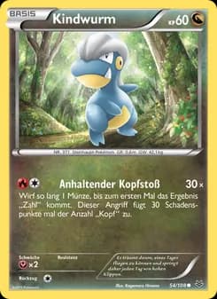 Kindwurm card in German