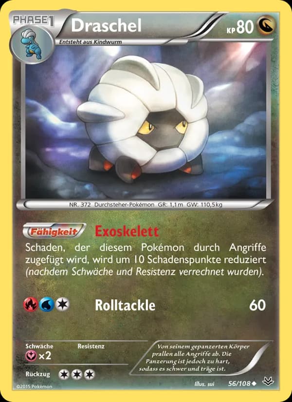 Draschel card in German