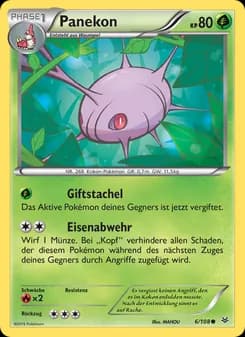 Panekon card in German