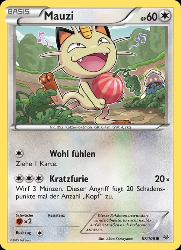 Mauzi card in German