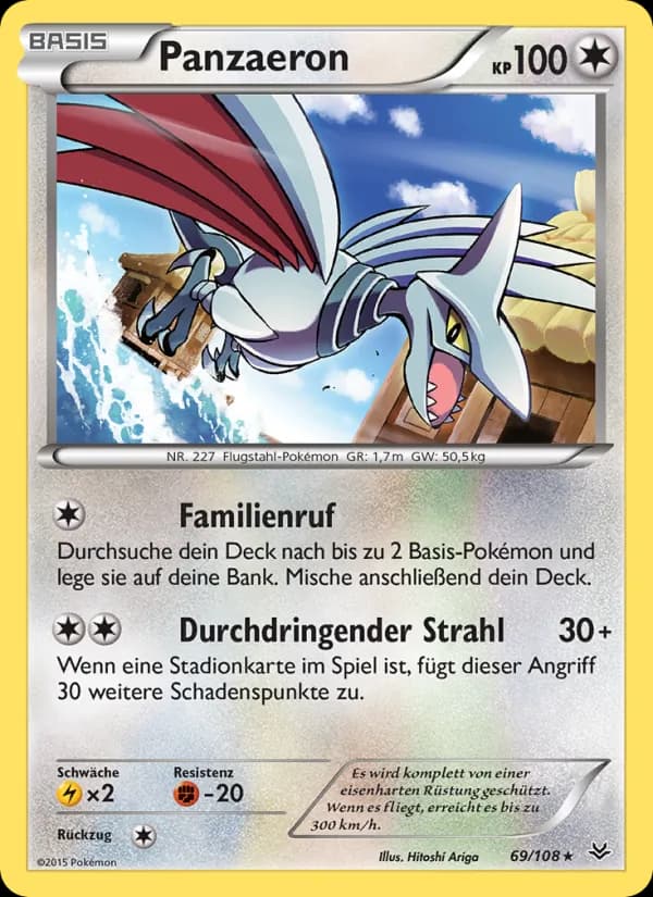 Panzaeron card in German