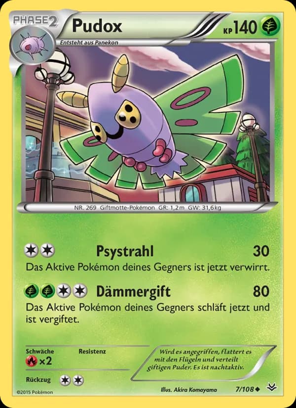 Pudox card in German