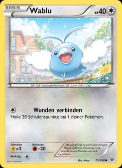Wablu card in German