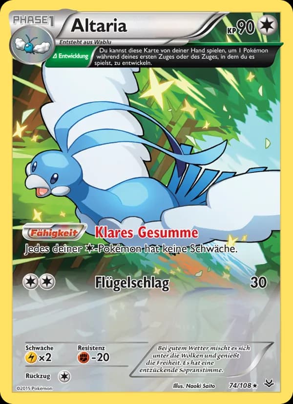 Altaria card in German