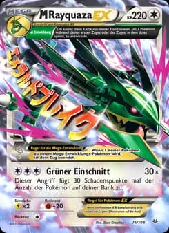 M-Rayquaza EX card in German