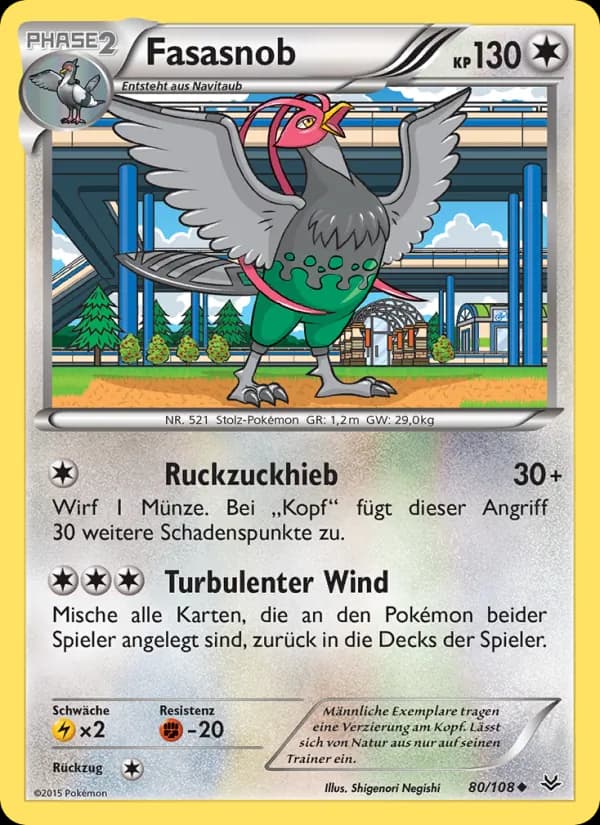 Fasasnob card in German