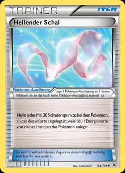 Heilender Schal card in German