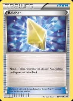Beleber card in German