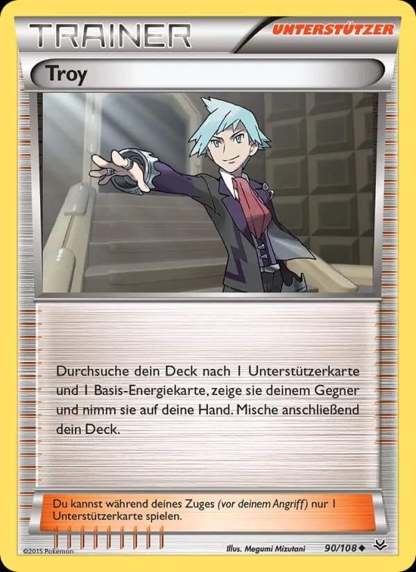 Troy card in German