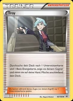 Troy card in German