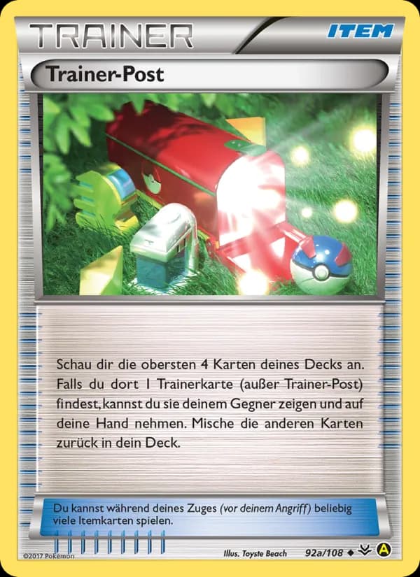 TrainerPost card in German