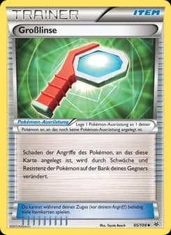 Großlinse card in German
