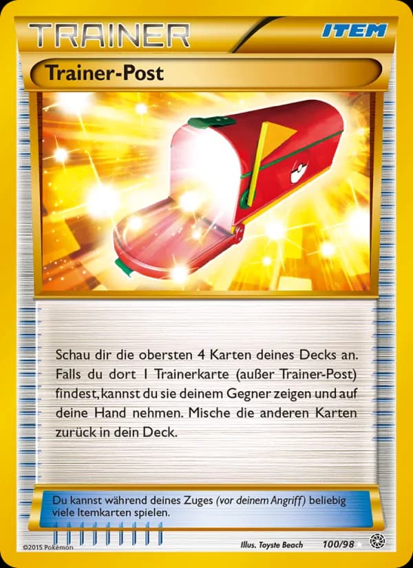 TrainerPost card in German