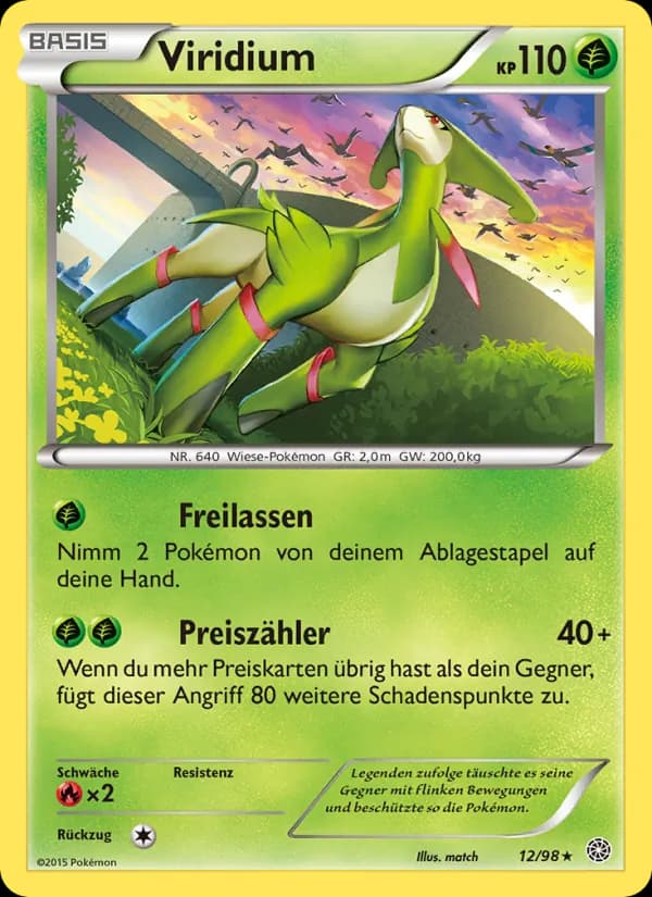 Viridium card in German