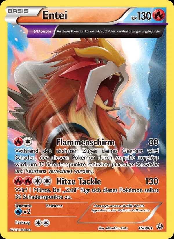 Entei card in German