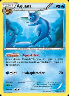 Aquana card in German