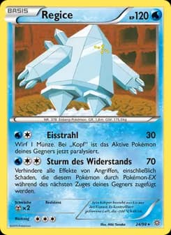 Regice card in German