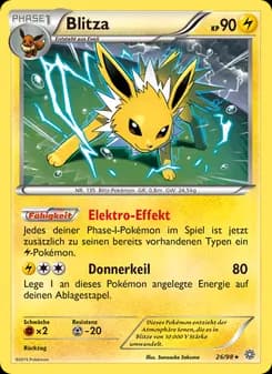 Blitza card in German
