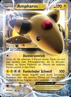 Ampharos EX card in German