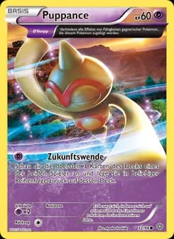Puppance card in German