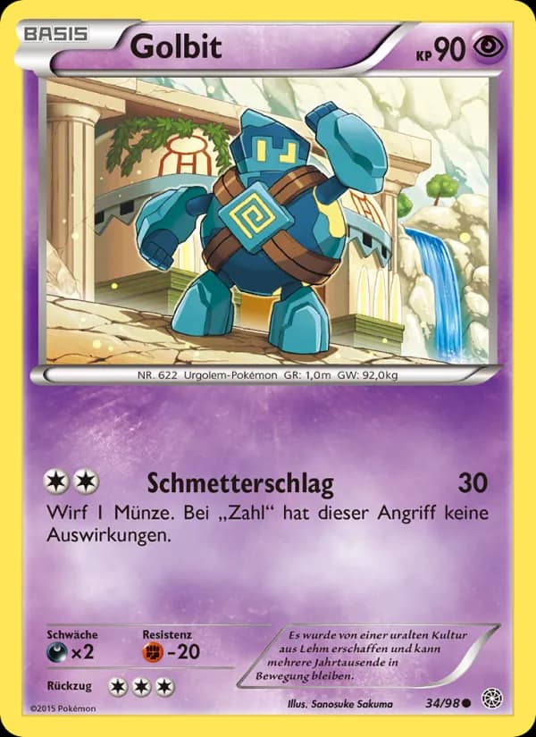 Golbit card in German