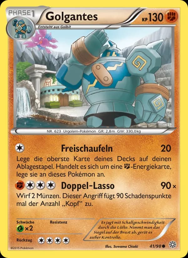 Golgantes card in German