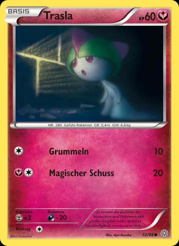 Trasla card in German