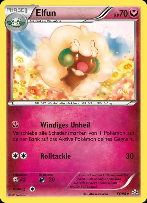 Elfun card in German