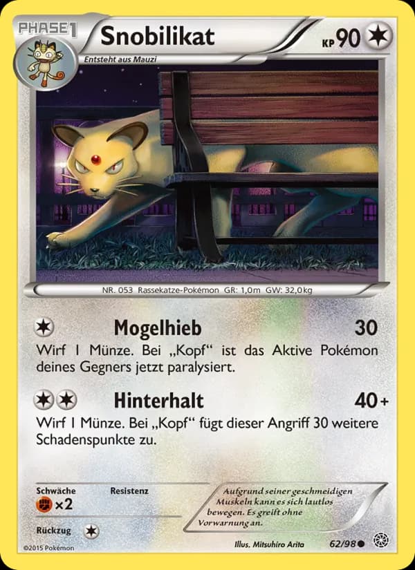 Snobilikat card in German