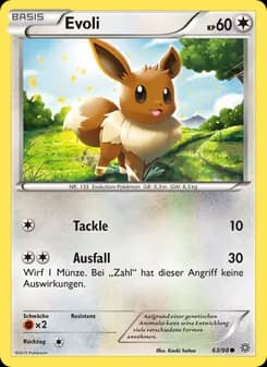 Evoli card in German