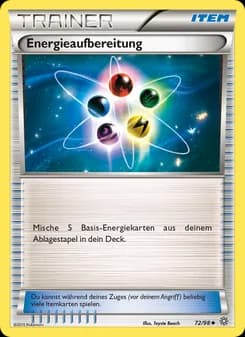 Energieaufbereitung card in German